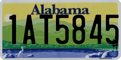 AL license plate 1AT5845