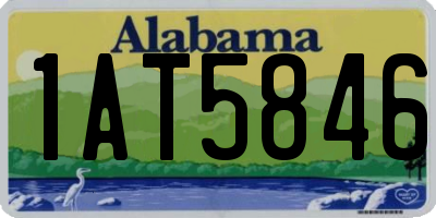 AL license plate 1AT5846