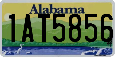 AL license plate 1AT5856
