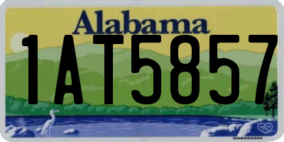 AL license plate 1AT5857