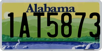 AL license plate 1AT5873