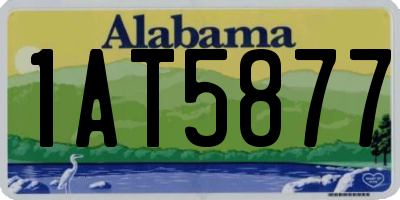 AL license plate 1AT5877