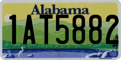 AL license plate 1AT5882