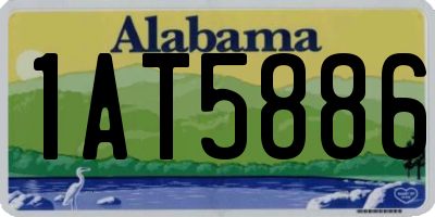 AL license plate 1AT5886