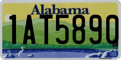 AL license plate 1AT5890