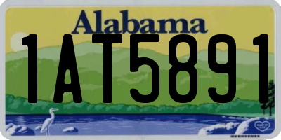 AL license plate 1AT5891