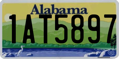 AL license plate 1AT5897