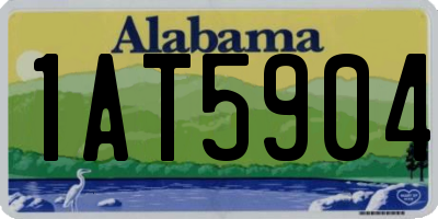 AL license plate 1AT5904