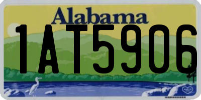 AL license plate 1AT5906