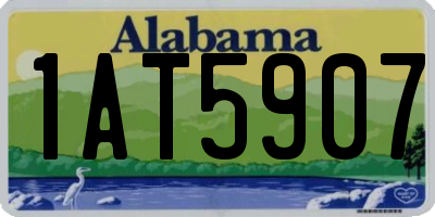 AL license plate 1AT5907