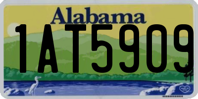 AL license plate 1AT5909