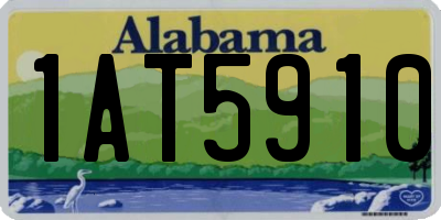 AL license plate 1AT5910