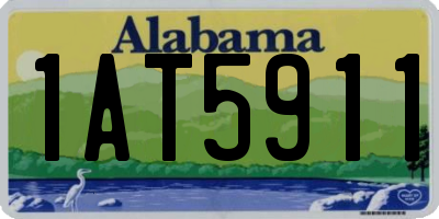 AL license plate 1AT5911