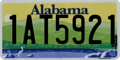 AL license plate 1AT5921