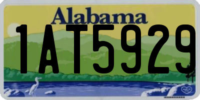 AL license plate 1AT5929