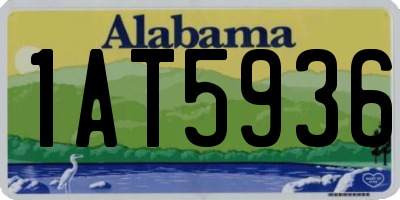 AL license plate 1AT5936