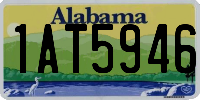 AL license plate 1AT5946