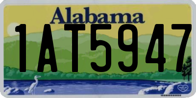 AL license plate 1AT5947
