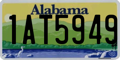 AL license plate 1AT5949