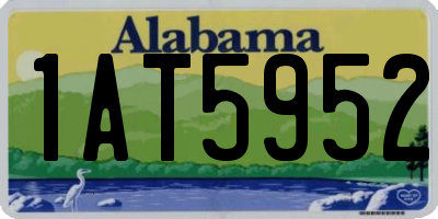 AL license plate 1AT5952