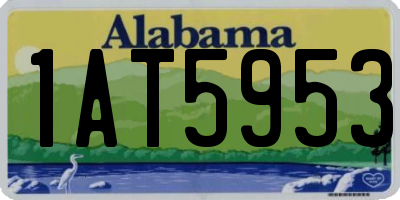 AL license plate 1AT5953