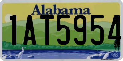 AL license plate 1AT5954