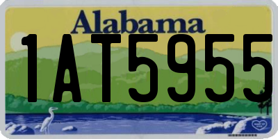 AL license plate 1AT5955