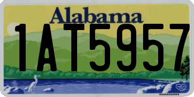 AL license plate 1AT5957