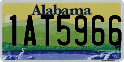 AL license plate 1AT5966