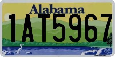 AL license plate 1AT5967
