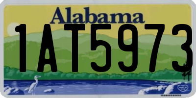 AL license plate 1AT5973