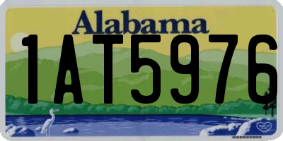AL license plate 1AT5976