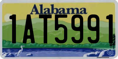 AL license plate 1AT5991