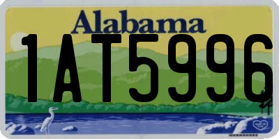 AL license plate 1AT5996