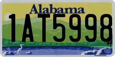 AL license plate 1AT5998