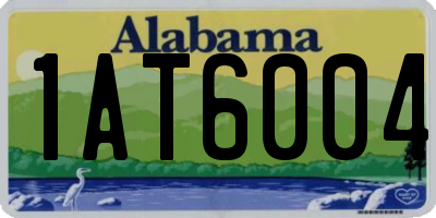 AL license plate 1AT6004