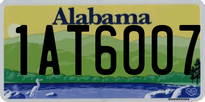 AL license plate 1AT6007
