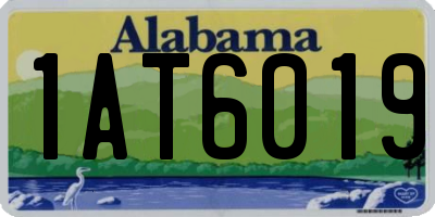 AL license plate 1AT6019
