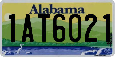 AL license plate 1AT6021