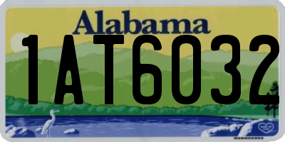 AL license plate 1AT6032