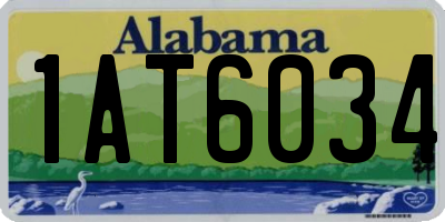 AL license plate 1AT6034