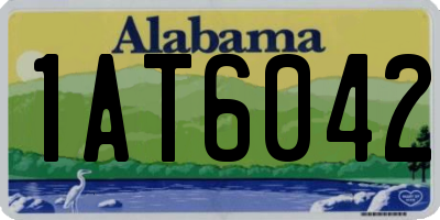 AL license plate 1AT6042