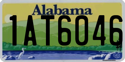 AL license plate 1AT6046