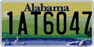 AL license plate 1AT6047