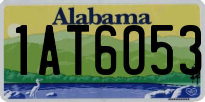 AL license plate 1AT6053