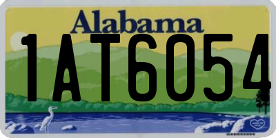 AL license plate 1AT6054