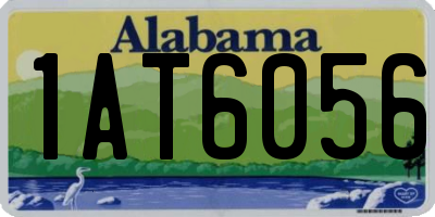 AL license plate 1AT6056