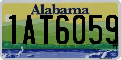 AL license plate 1AT6059