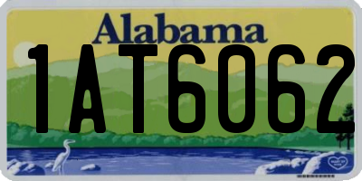 AL license plate 1AT6062