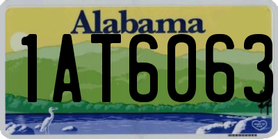 AL license plate 1AT6063